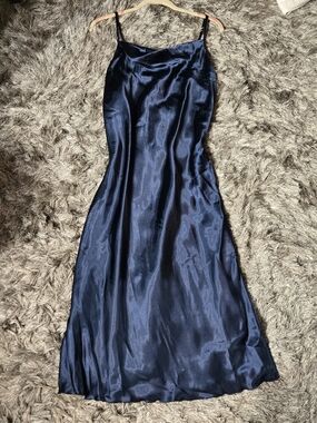 NWT Bebe Cowl Neck Satin Slip Dress
